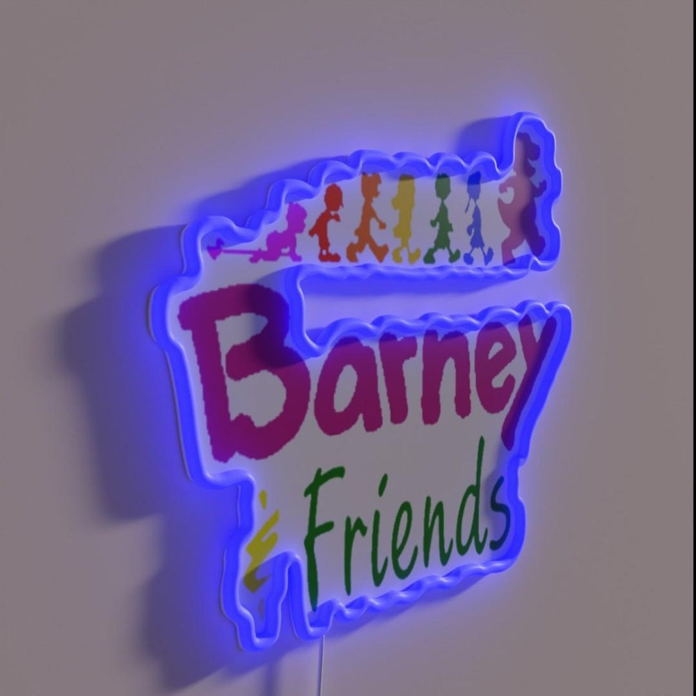 Barneys Laughs Rgb Led Neon Sign - LED neon sign close-up detail