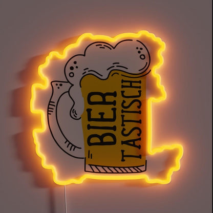Barrel Beer Mug Summer Start Rgb Led Neon Sign - Custom LED neon sign front view