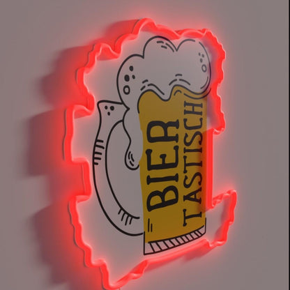 Barrel Beer Mug Summer Start Rgb Led Neon Sign - LED neon sign close-up detail