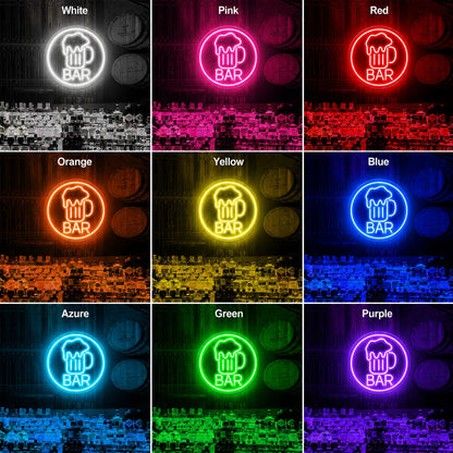 Barrel Room Bar Neon Sign LED Neon Sign color grid