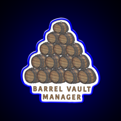 Barrel Vault Manager Whiskey Drink Bar Led Neon Sign Rgb Color