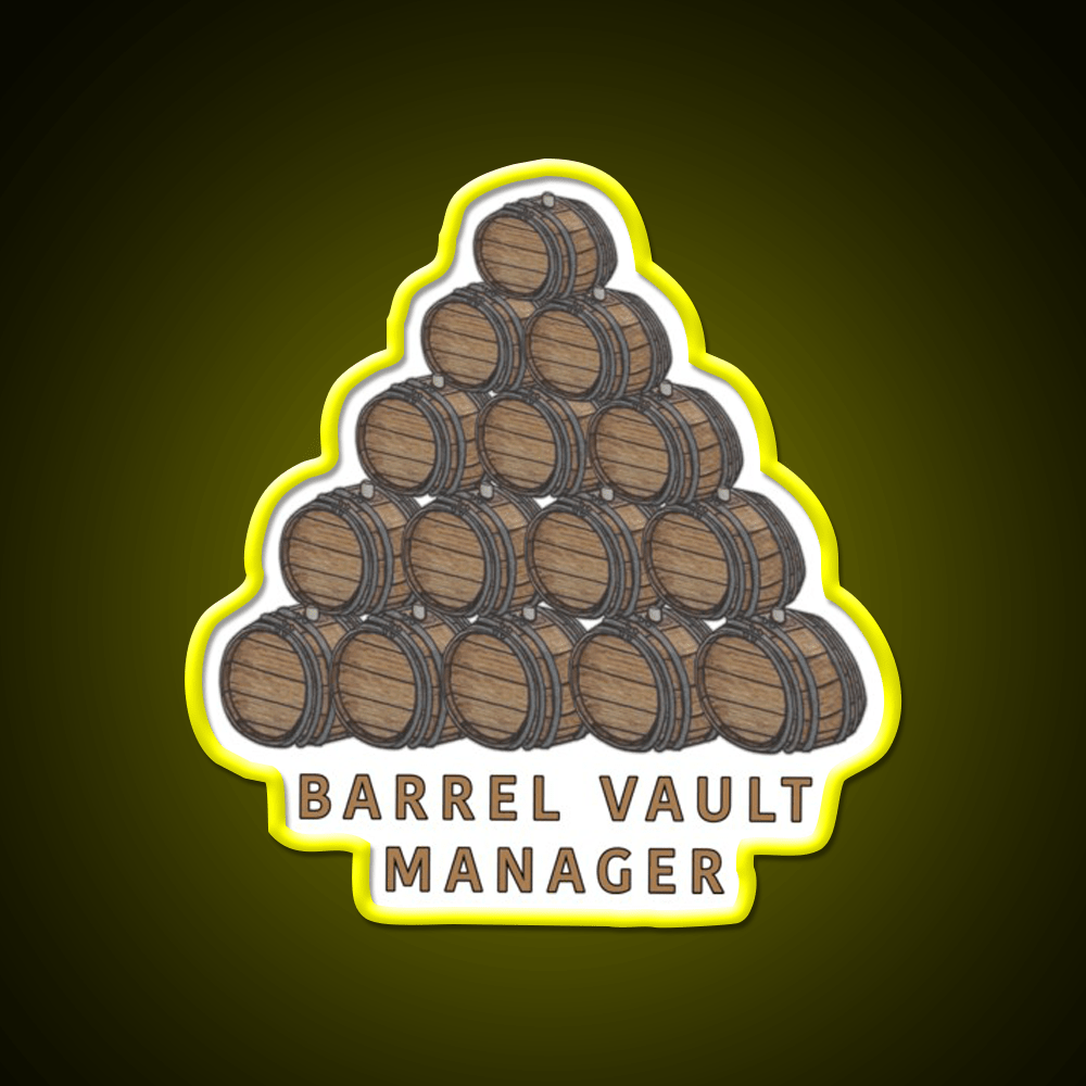 Barrel Vault Manager Whiskey Drink Bar Led Neon Sign Rgb Color - Shineneon