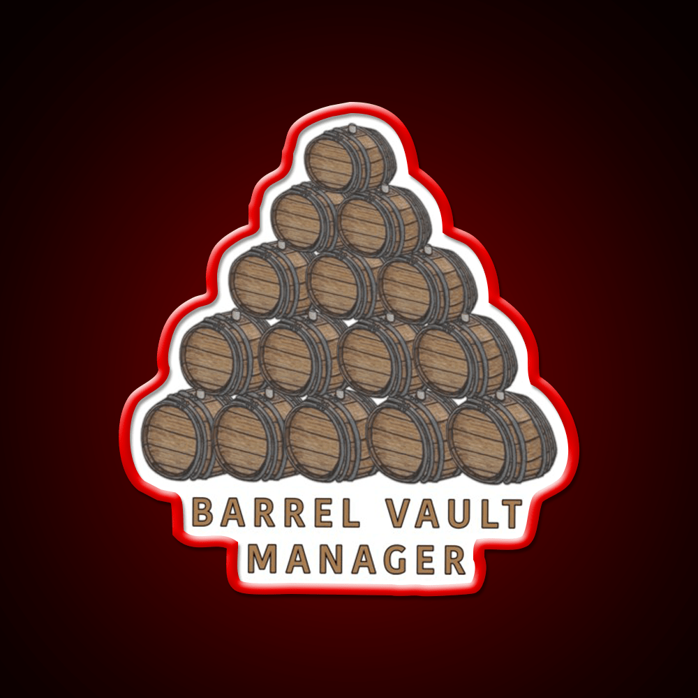Barrel Vault Manager Whiskey Drink Bar Led Neon Sign Rgb Color - Shineneon
