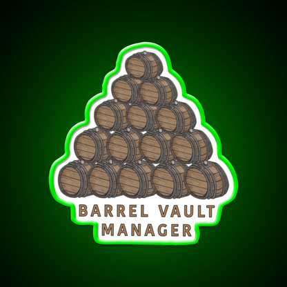 Barrel Vault Manager Whiskey Drink Bar Led Neon Sign Rgb Color - Shineneon