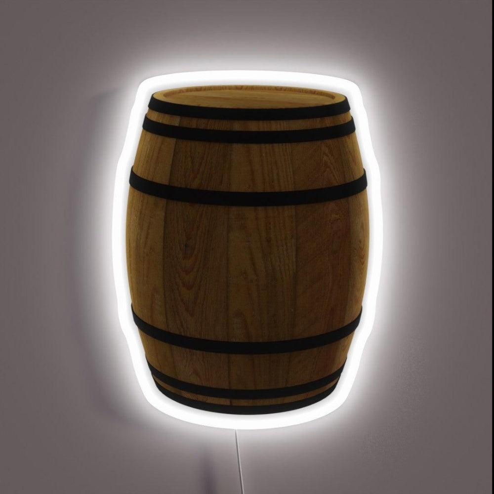 Barrel Wood Barrels Barrel Wine Beer Alcohol Rgb Led Neon Sign - Shineneon