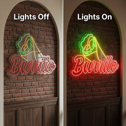 Barrits Wall Decor LED Neon Sign - 06 Day Night Comparison
