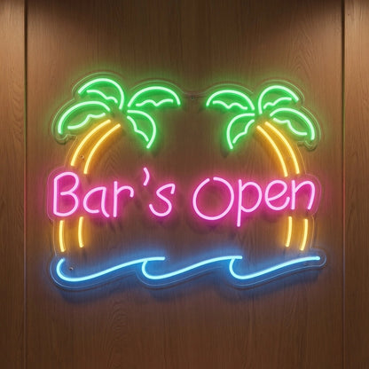 Bar's Open LED Neon Sign Home Wall Art - 01 Original Product Image