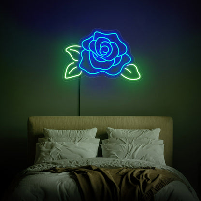 Bars Rose Neon Sign Rose Flower Neon Flower Neon Sign | Shineneon