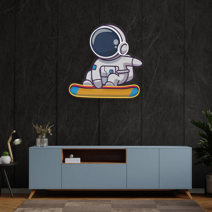 Barskateboard Astronaut Led Uv Led Neon Signs - Shineneon