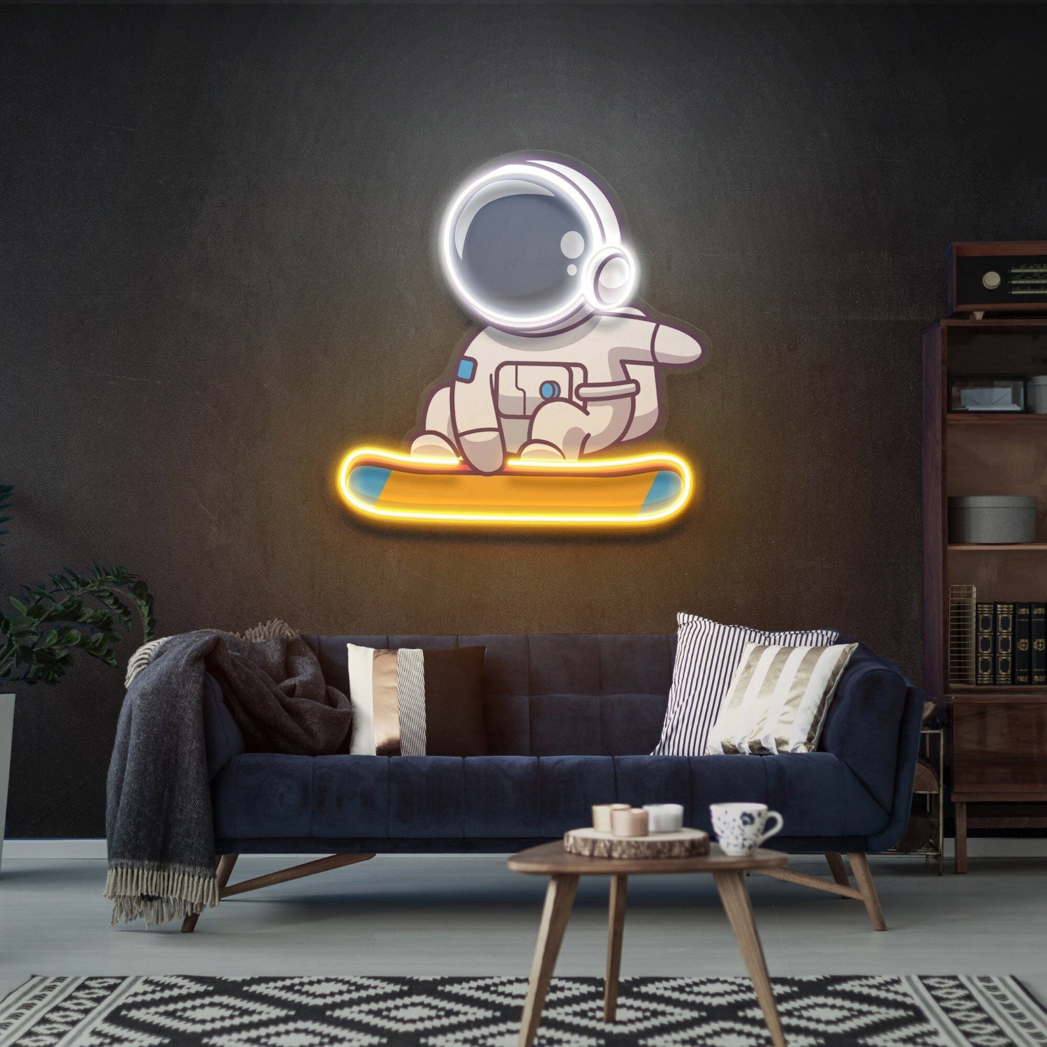 Barskateboard Astronaut Led Uv Led Neon Signs - Shineneon