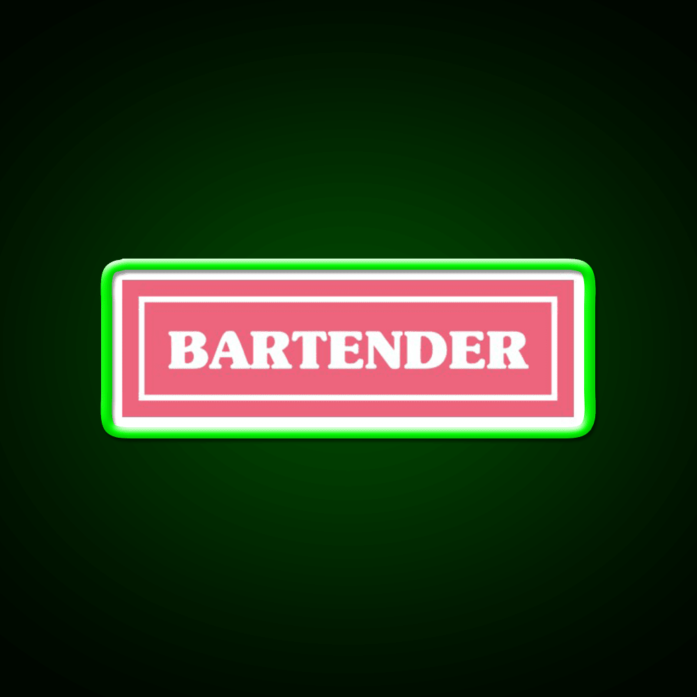 Bartender Cocktail Bar Decor Led Neon Sign Rgb Color - Shineneon