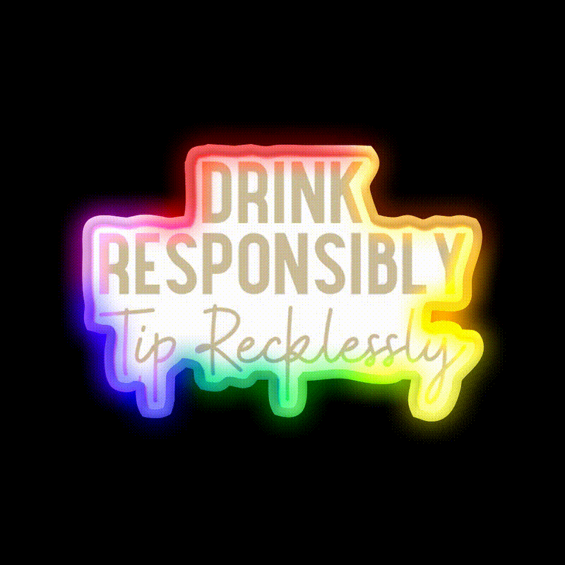 Bartender Man Cave Bar Led Neon Sign Letter Art Rgb Color