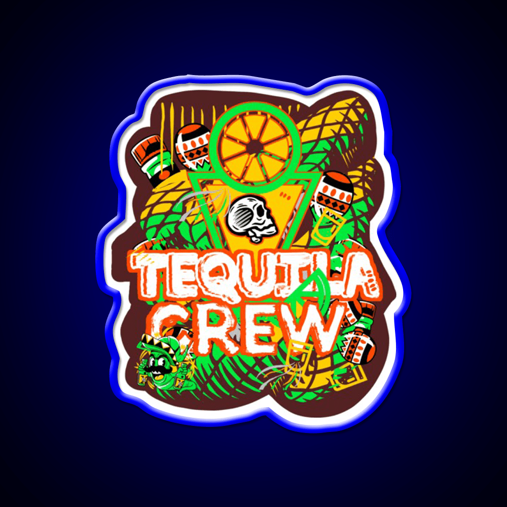 Bartender Party Crew Party Drink Tequila Led Neon Sign Rgb Color - Shineneon