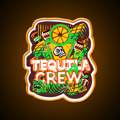 Bartender Party Crew Party Drink Tequila Led Neon Sign Rgb Color - Shineneon