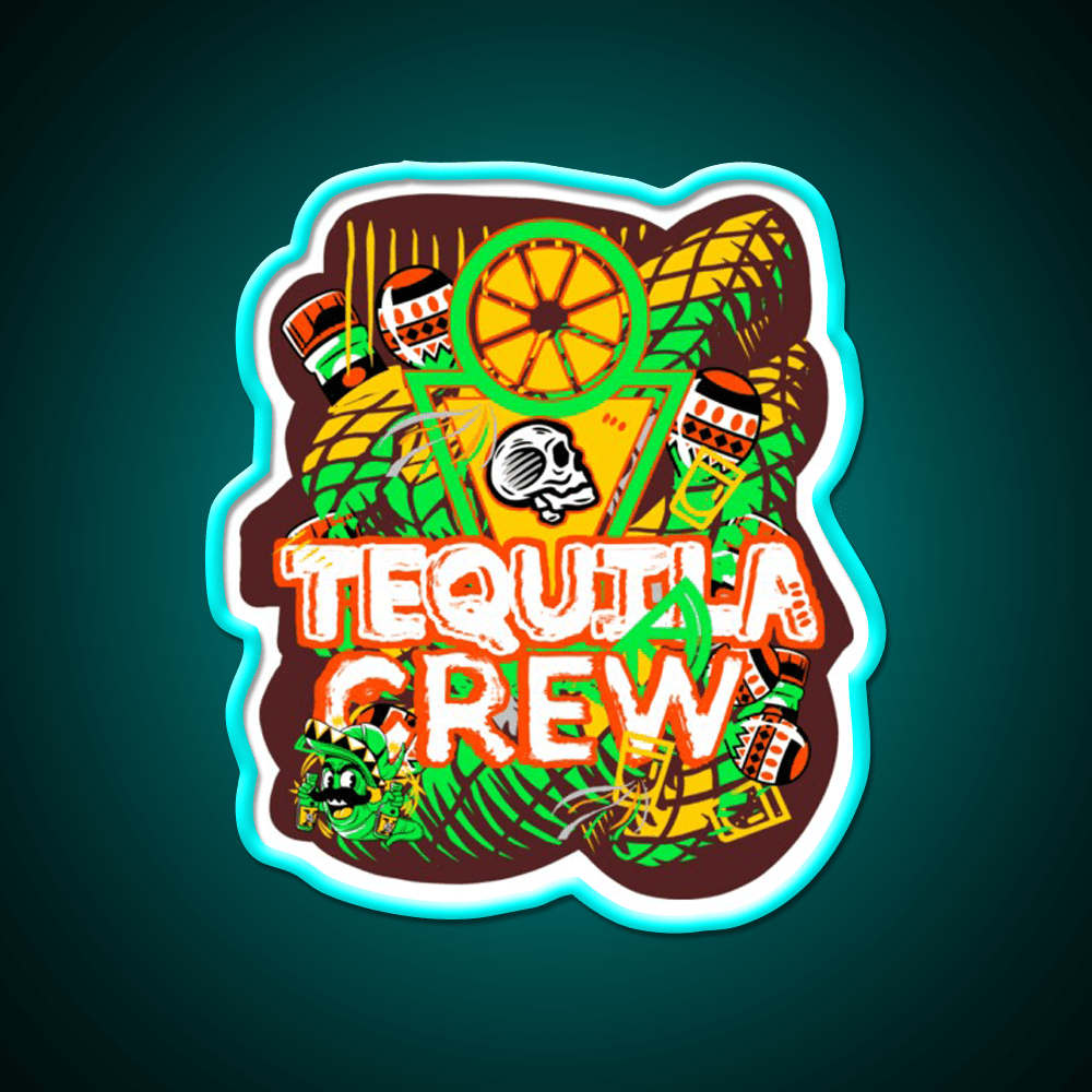 Bartender Party Crew Party Drink Tequila Led Neon Sign Rgb Color - Shineneon