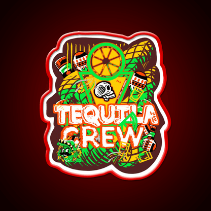 Bartender Party Crew Party Drink Tequila Led Neon Sign Rgb Color - Shineneon