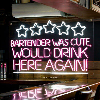 Bartender Was Cute Led Neon Sign Light For Home | Shineneon