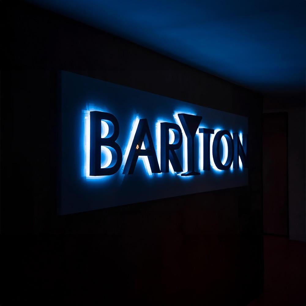 Baryton 3D Backlit Letters Business Metal Led Sign - Shineneon