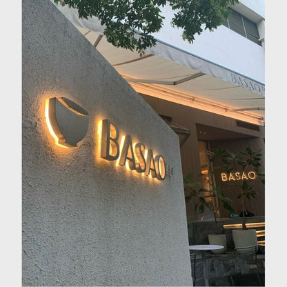Basao With Logo 3D Backlit Channel Letters Led Light Sign - Shineneon
