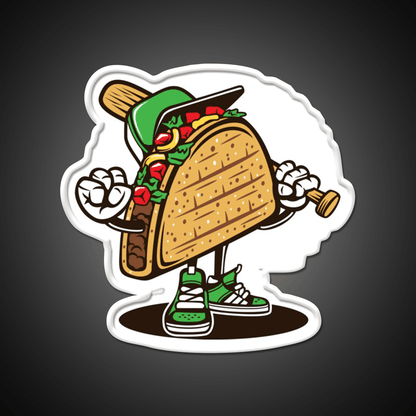 Baseball And Taco Led Neon Sign Mexican Food Sign Rgb Color - Shineneon