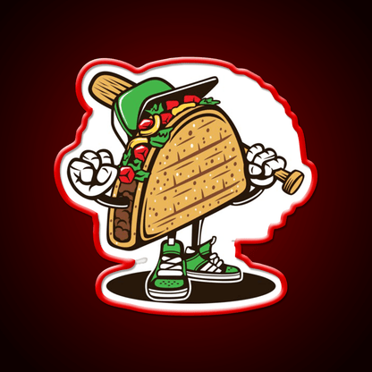 Baseball And Taco Led Neon Sign Mexican Food Sign Rgb Color - Shineneon