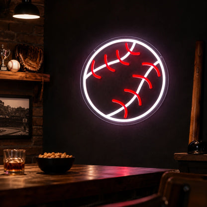 Baseball Ball LED Neon Sign real lifestyle scene