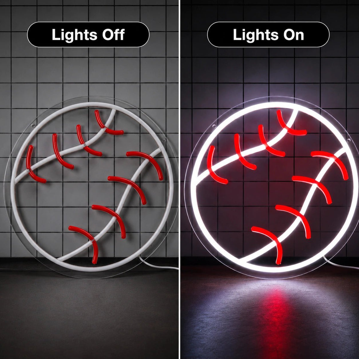 Baseball Ball LED Neon Sign - Shineneon