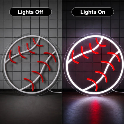 Baseball Ball LED Neon Sign - Shineneon
