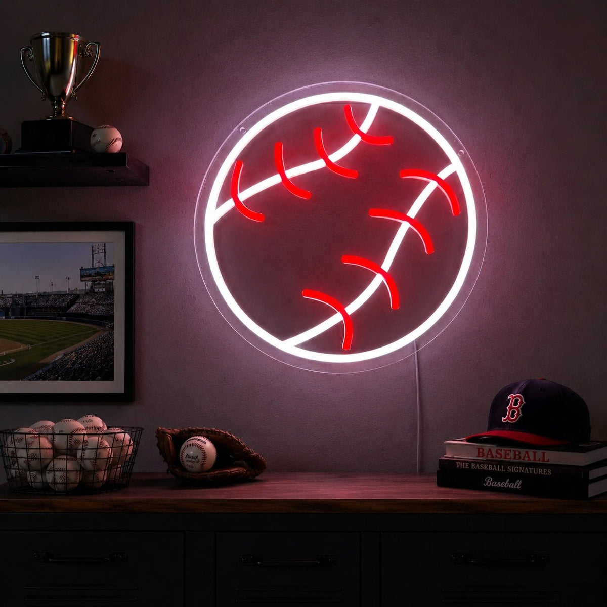 Baseball Ball LED Neon Sign - Shineneon