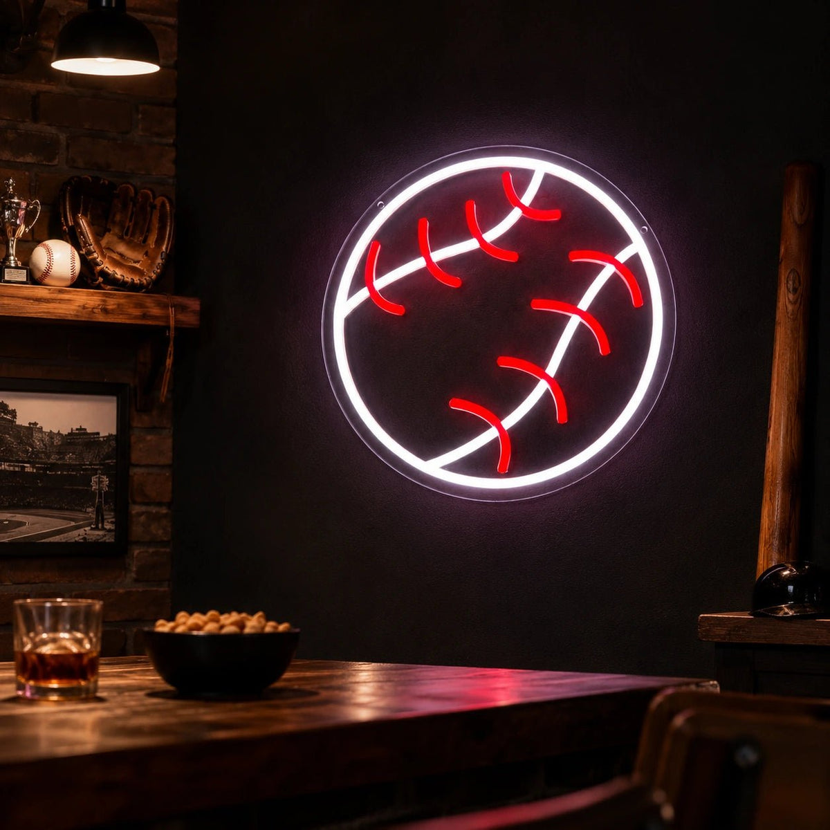 Baseball Ball LED Neon Sign - Shineneon