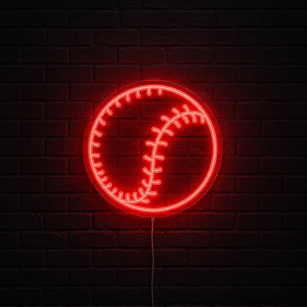 Baseball Ball Stitching LED Neon Sign main product image