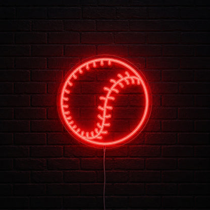 Baseball Ball Stitching LED Neon Sign main product image