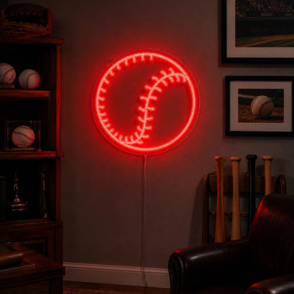 Baseball Ball Stitching LED Neon Sign - Shineneon
