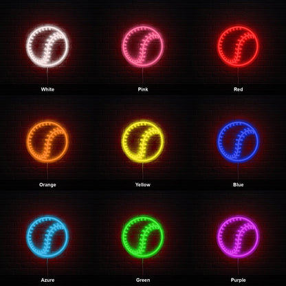 Baseball Ball Stitching LED Neon Sign - Shineneon