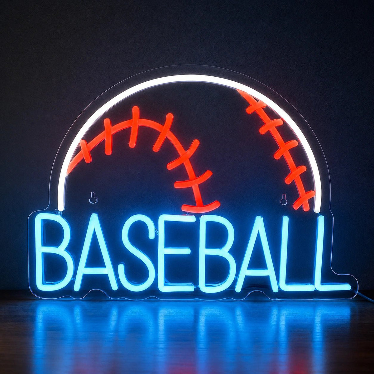 Baseball Circle Word LED Neon Sign - Shineneon
