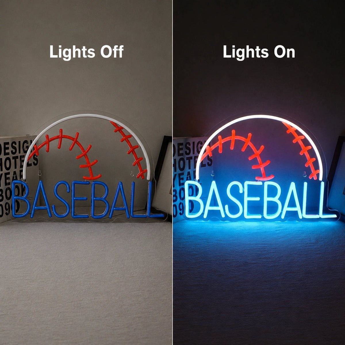 Baseball Circle Word LED Neon Sign - Shineneon