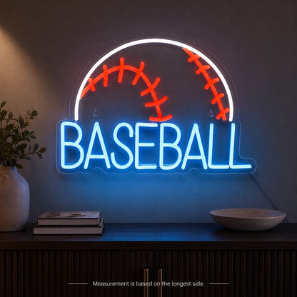 Baseball Circle Word LED Neon Sign - Shineneon