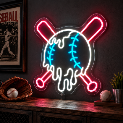 Baseball Fan Room LED Neon Sign main product image