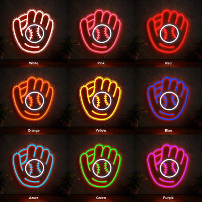 Baseball Glove And Ball LED Neon Sign - Shineneon