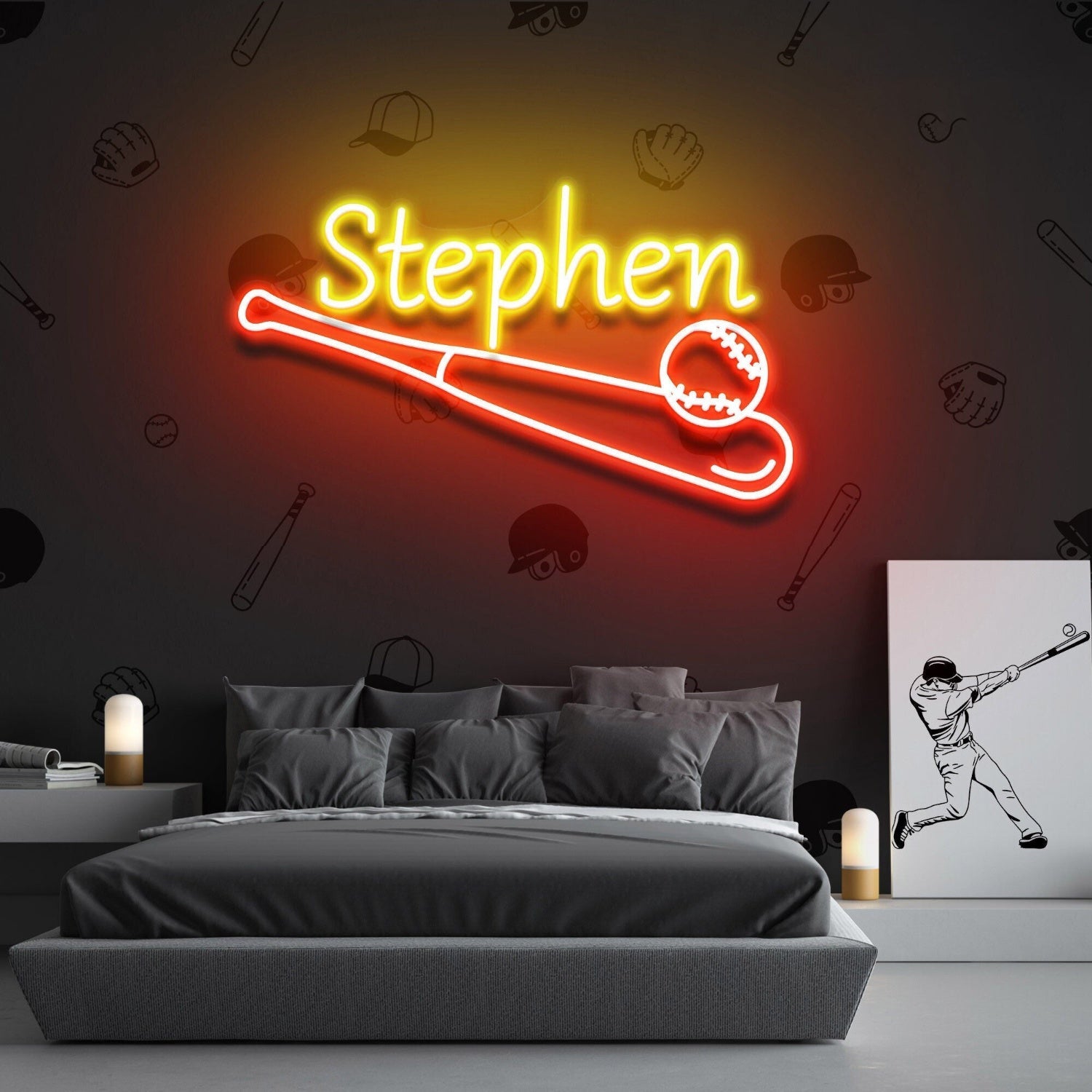 Baseball Led Neon Sign Fboys Room Decor - Shineneon