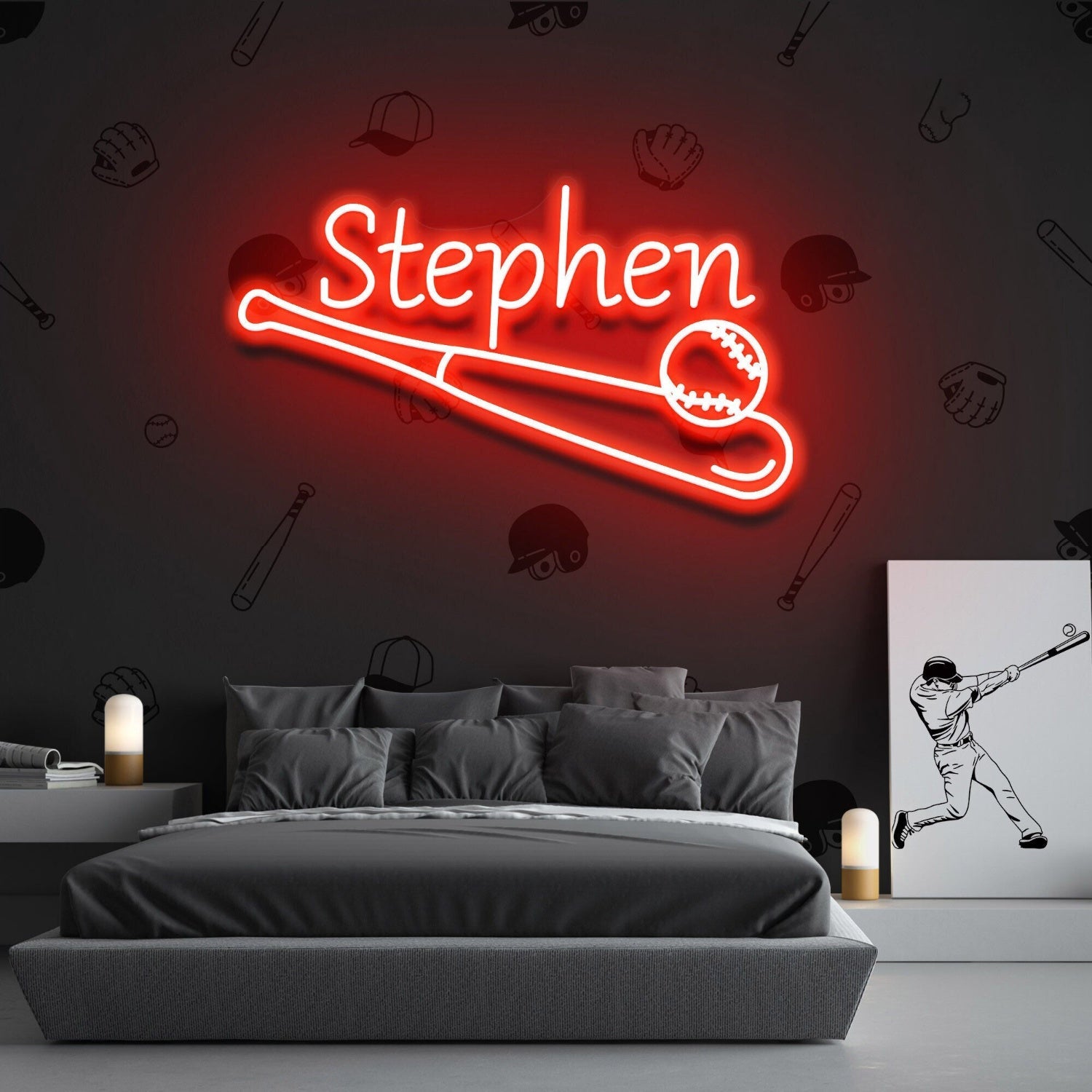Baseball Led Neon Sign Fboys Room Decor - Shineneon