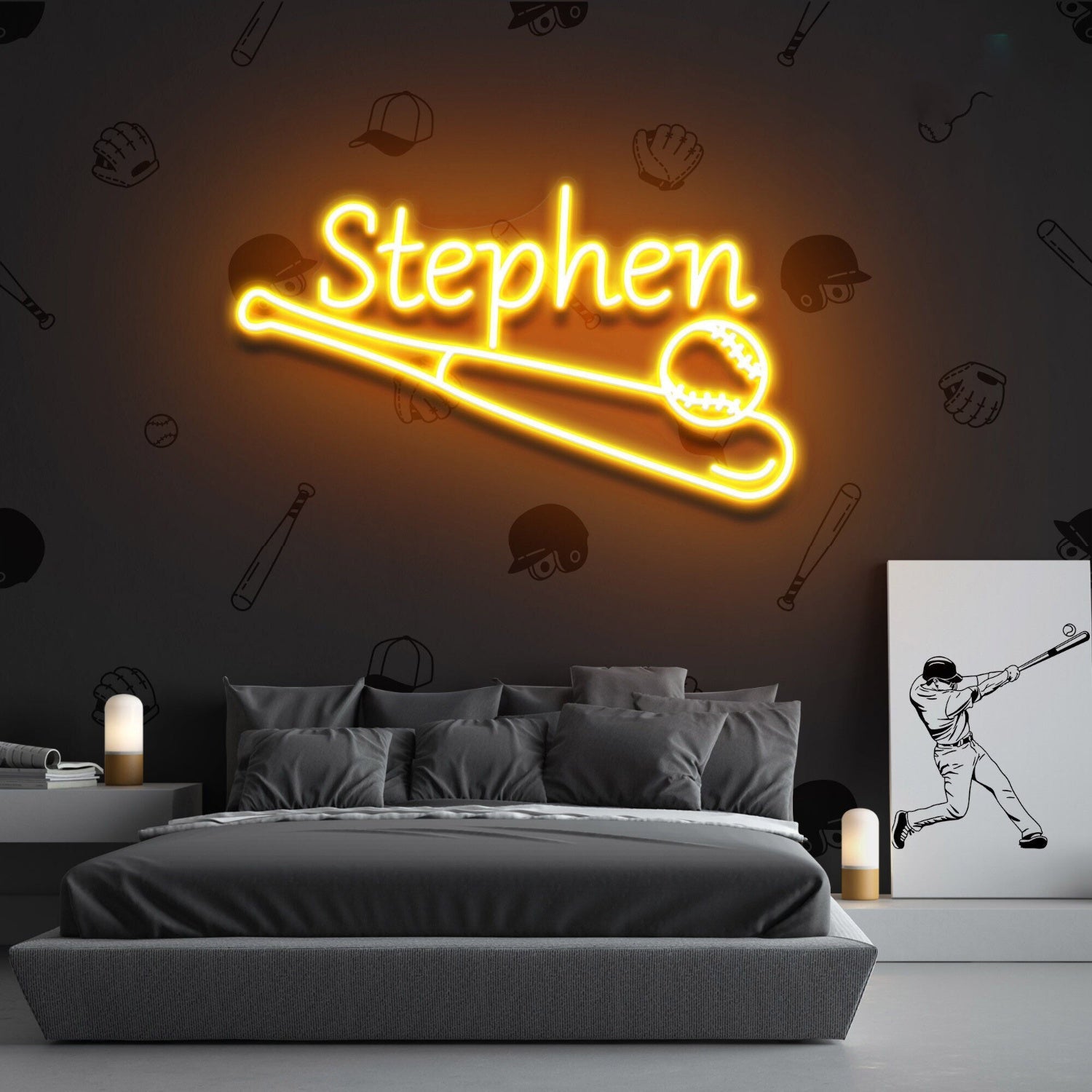 Baseball Led Neon Sign Fboys Room Decor - Shineneon