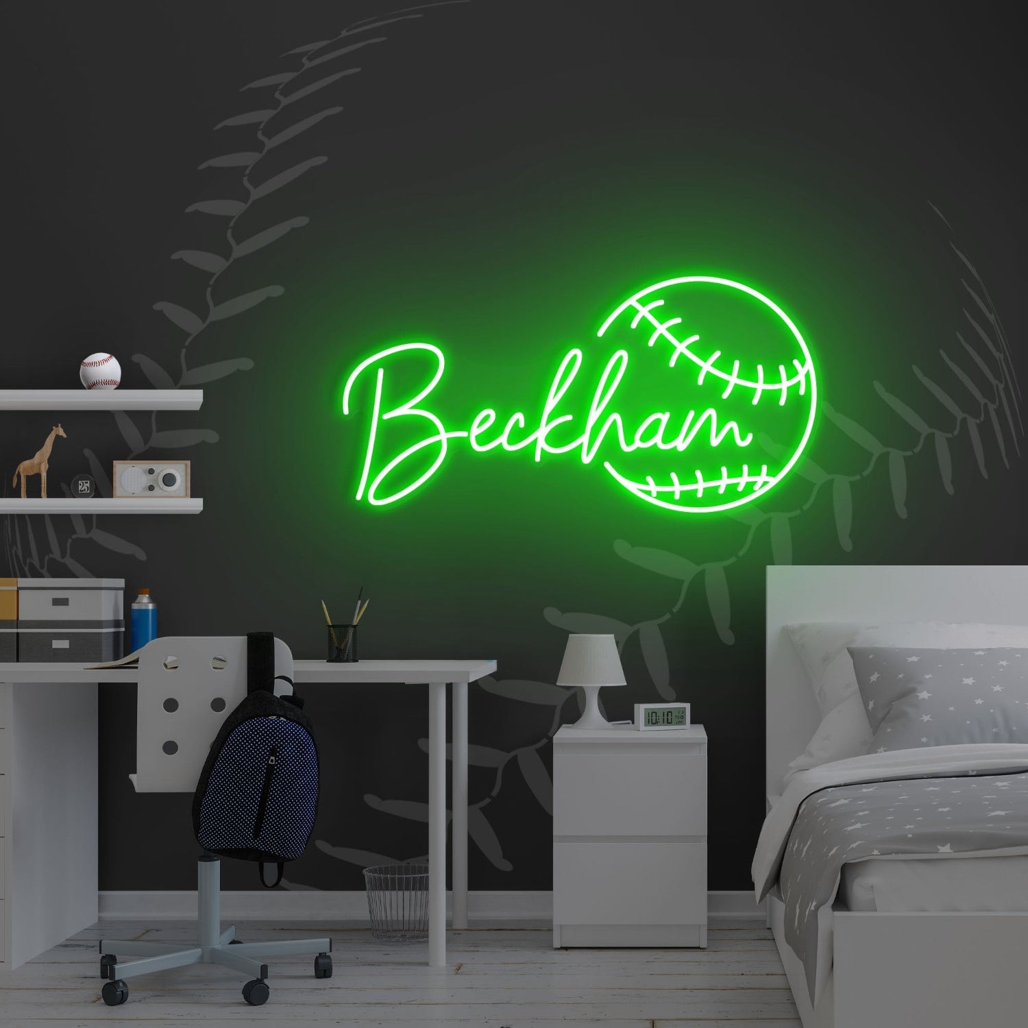 Baseball Led Neon Sign With Your Kids Name | Shineneon