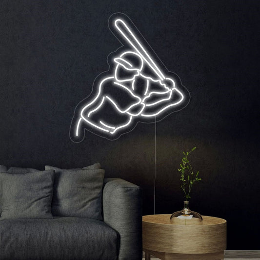 Baseball Player Led Sign Business Neon Sign