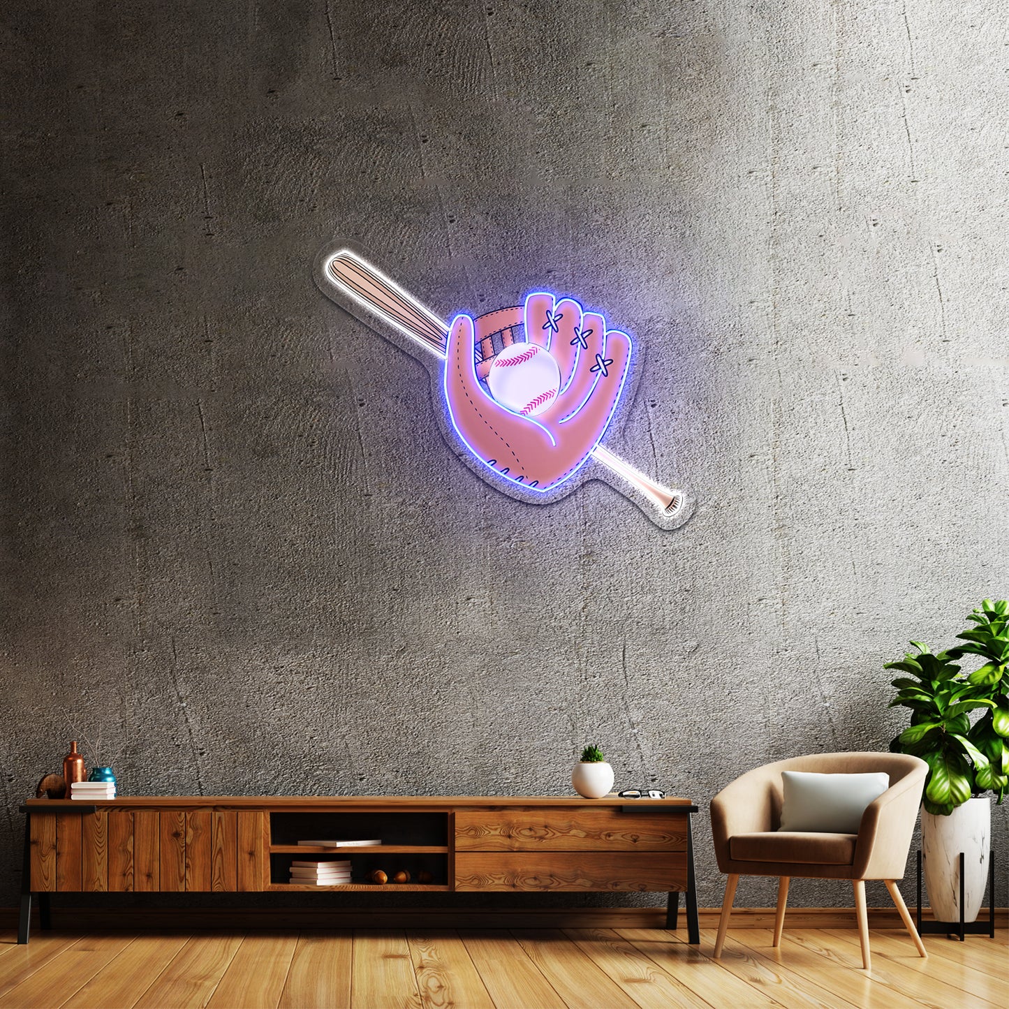 Baseball Sports Neon Signs For Inexpensive Custom Neon Signs