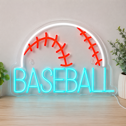 Baseball Sports Room LED Neon Sign main product image
