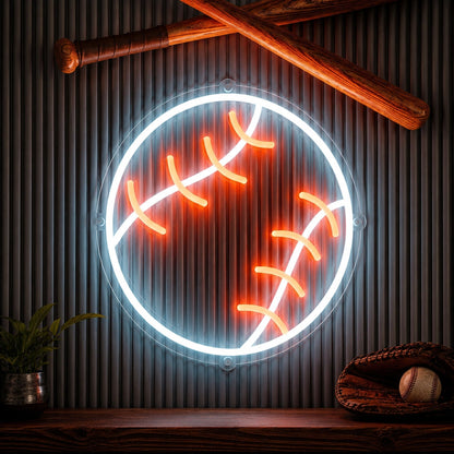 Baseball Stitches LED Neon Sign main product image