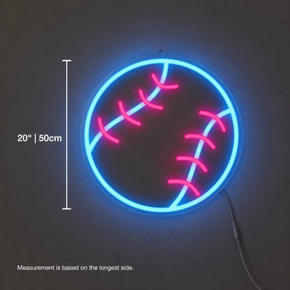 Baseball Wall Neon Sign LED Neon Sign size image