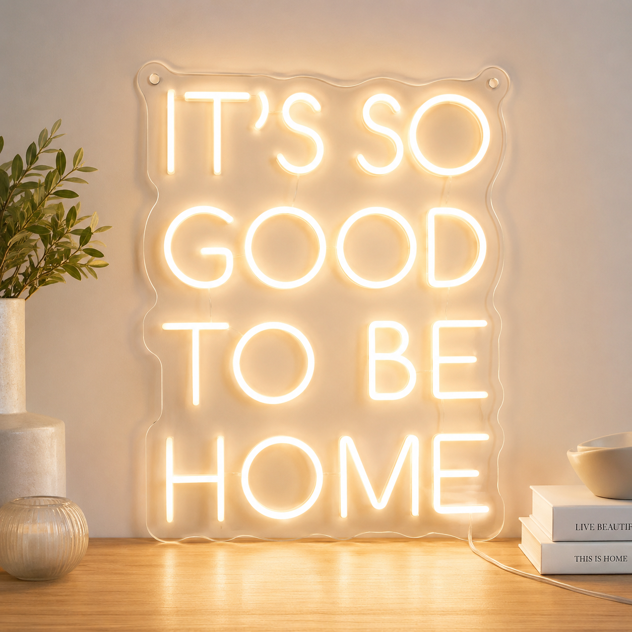 Basement Square Wall Decor LED Neon Sign main product image