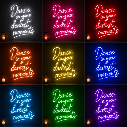 Basement Wall Decor LED Neon Sign Home Art color grid